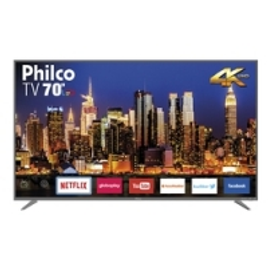 Smart TV LED 70" Philco PTV70Q50SNSG Ultra HD 4k Dolby 3 HDMI 2 USB Wi-Fi 60HZ