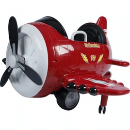 Carro Avião Elétrico Infantil Vermelho 6V Super Fly - Brink+
