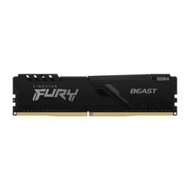 Memória RAM Kingston Fury Beast 8GB 2666MHz DDR4 CL16 Preto - KF426C16BB/8