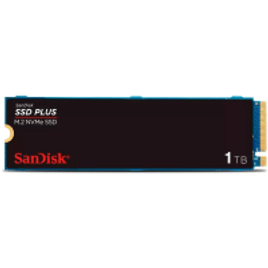 SSD 1TB SanDisk Plus NVMe M.2 PCle Gen3 Leitura 3.200 e Gravação acima de 3.200 - SDSSDA3N-1T00-G26