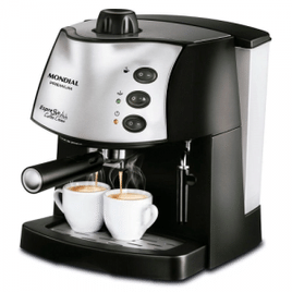 Máquina De Café Expresso Mondial Coffee Cream C-08 Cafeteira-220v-preto/inox