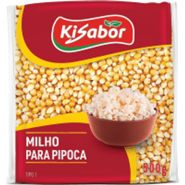 10 Unidades Milho Para Pipoca Kisabor - 500g