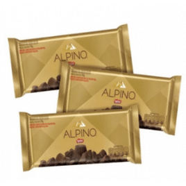 3 Unidades Barra de Chocolate Alpino Nestlé - 85g