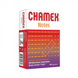 Bloco de Anotação Chamex Notes s/pauta 80mmx115mm 300fls