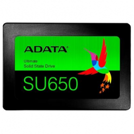 SSD Adata SU650 960GB SATA Leituras: 520Mb/s e Gravações: 450Mb/s - ASU650SS-960GT-R