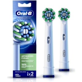 2 Unidades Refil Escova Elétrica Oral-B Pro Series Advanced Clean