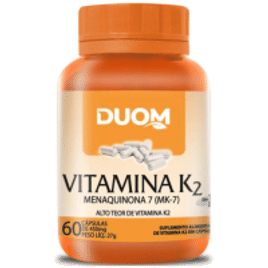 Vitamina K2 Menaquinona 7 MK-7 Apenas 1 Cápsula ao Dia 60 Capsulas - Duom