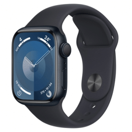 Apple Watch Series 9 41mm GPS Caixa Meia-Noite de Alumínio, Pulseira Esportiva Meia-Noite