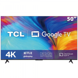 Smart TV LED 50" 4K TCL 50P635 HDR Wifi Dual Band Bluetooth Controle Remoto com Comando por controle de Voz Google A