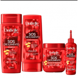Kit DaBelle Hair SOS Crescimento - Máscara 400g (4 produtos)