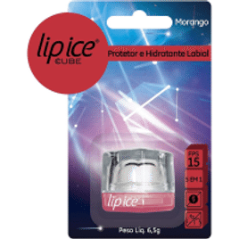 Protetor Labial Lip Ice Cube Morango FPS15