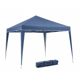 Tenda Articulada Gazebo 3x3m Articulado Alumínio Praia Camping Com Bolsa - Azul