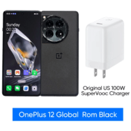 Smartphone OnePlus 12 12GB RAM 256GB Snapdragon 8 Gen 3 Tela AMOLED de 6"82 - ROM Global
