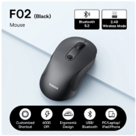Mouse Baseus F02 sem fio 2.4G 4000DPI
