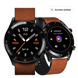Smartwatch Philco Hit Wear PSW02PM Bluetooth Monitoramento Cardíaco Pressão Arterial e Oximetro Marrom 58355003