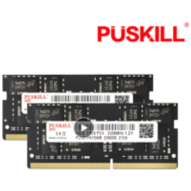 Memória Ram Notebook DDR4 PUSKILL 32GB (2x16GB) 3200MHz