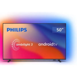 Smart TV Android Philips 50" 4K Ambilight Comando de Voz Dolby Vision/Atmos VRR/ALLM Bluetooth - 50PUG7907/78