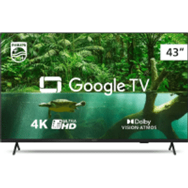 Smart TV Philips 43" UHD 4K LED 4 HDMI Google TV Ambilight - 43PUG7408/78