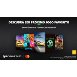 Xbox Game Pass Ultimate 1 Mês Grátis com Mastercard Surpreenda