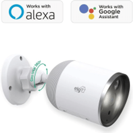 Câmera Inteligente ELG Externa Wi-Fi Full Color Áudio Bidirecional Full HD Compatível com Alexa - SHCF602