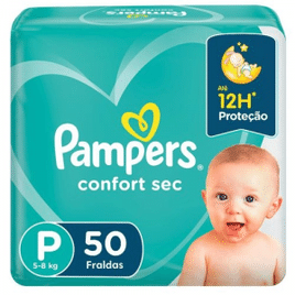 Fralda Pampers Confort Sec P 50 unidades