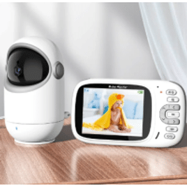 Baby Monitor Two-Way Video Monitoramento De Temperatura Auto Visão Noturna Câmera De Segura