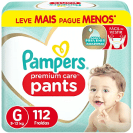 Pampers Fralda Pants Premium Care Tam G - 112 Unidades