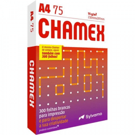 Papel Chamex A4 75g Pacote 300 folhas