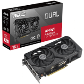 Placa De Vídeo Asus Dual AMD Radeon RX 7600 XT OC Edition 16GB GDDR6 FSR Ray Tracing - DUAL-RX7600XT-O16G