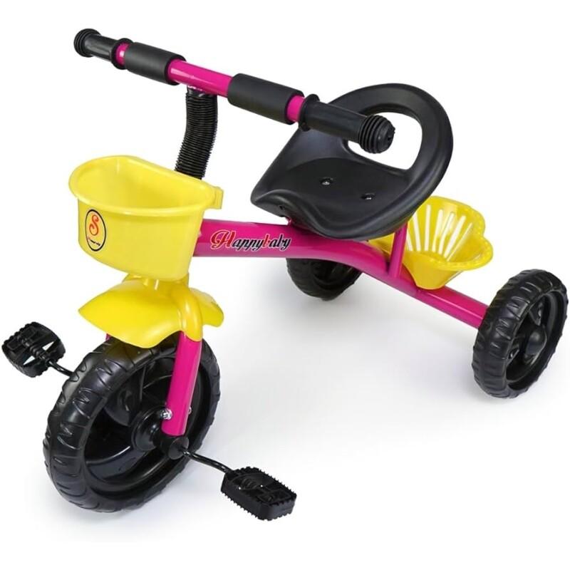 Triciclo Infantil com Pedal e Cesto - Mega Compras