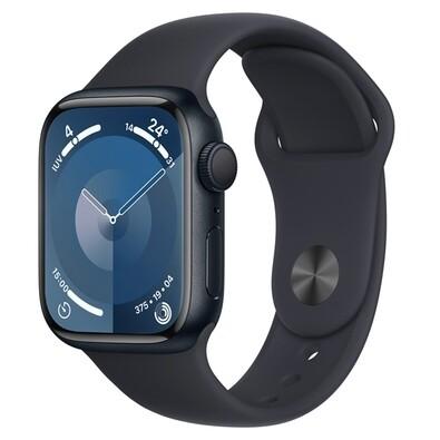 Apple Watch Series 9 41mm GPS Caixa Meia-noite de Alumínio Pulseira Esportiva Meia-noite