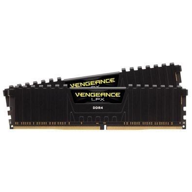 Memória Corsair Vengeance LPX 32GB (2x16GB) 2400MHz DDR4 C16 Black - CMK32GX4M2A2400C16