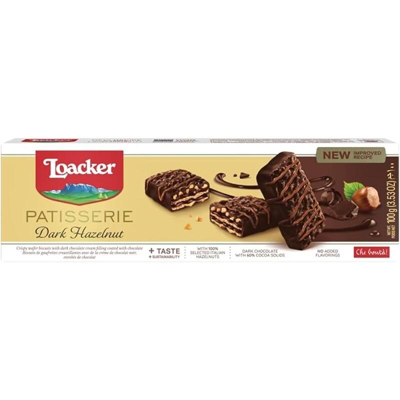 Loacker Biscoito Italiano Patisserie Dark Hazelnut 100g