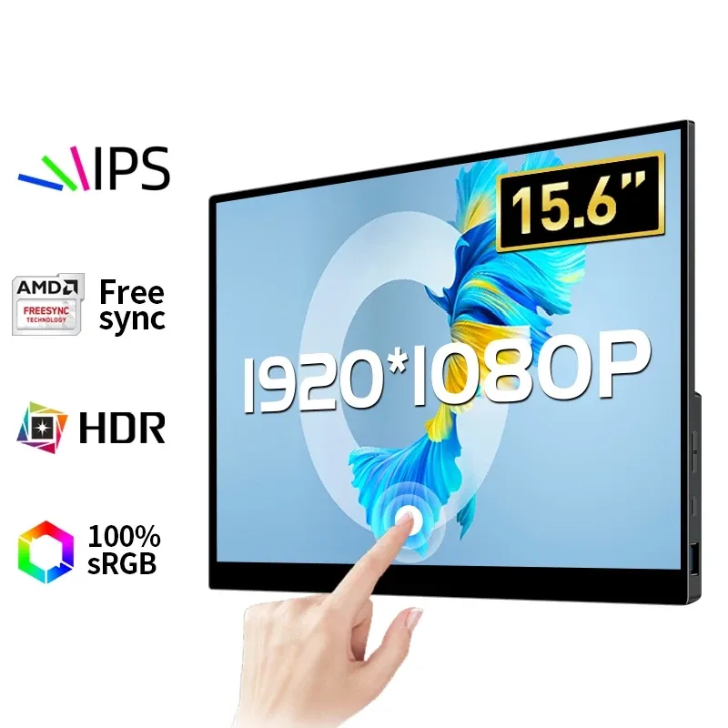 Monitor Portátil VCHANCE IPS Touch Screen 14" 1080p HDR USB-C Compatível com HDMI