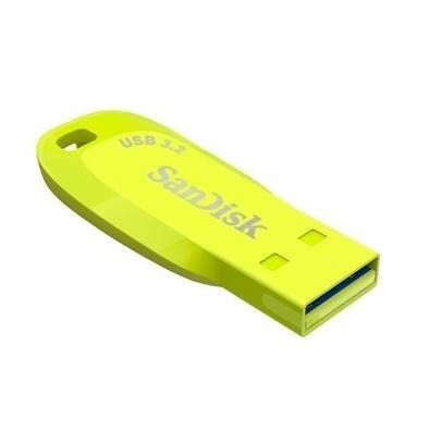 Pen Drive 64GB SanDisk Ultra Shift USB 3.2 Flash Drive Amarelo Fluorescente - SDCZ410-064G-G46EP