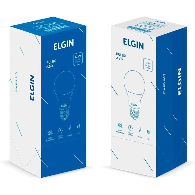 Lâmpada Bulbo LED Elgin A60 9W 6500K - Caixa com 10 unidades