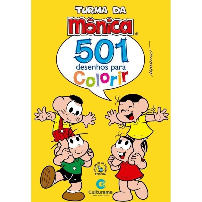 Livro 501 Desenhos para Colorir Turma da Mônica - Culturama