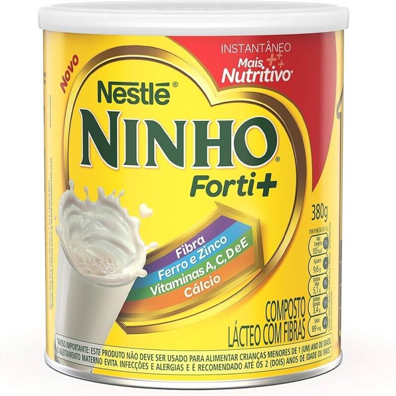 2 Unidades Nestlé Ninho Forti+ Composto Lácteo Lata 380 g