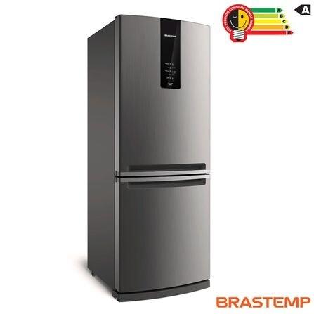 Refrigerador 02 Portas Brastemp Frost Free 443 Litros com Freezer Invertido Evox - BRE57AK