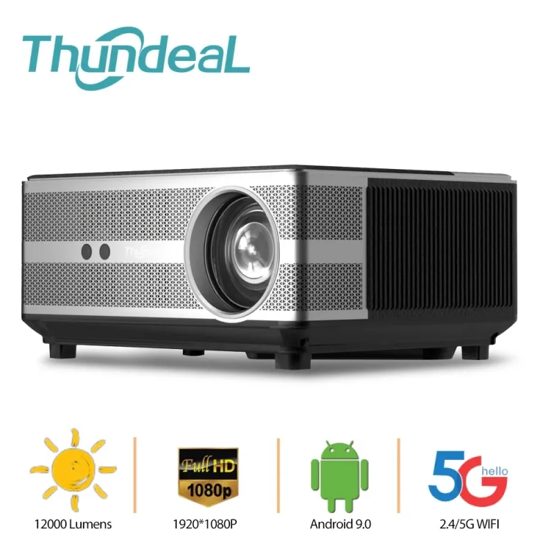 ThundeaL-Projetor LED com foco automático Smart Home Theater Beamer Vídeo 3D Android 4K Wi-Fi TD98 TD98W PK DLP Full H