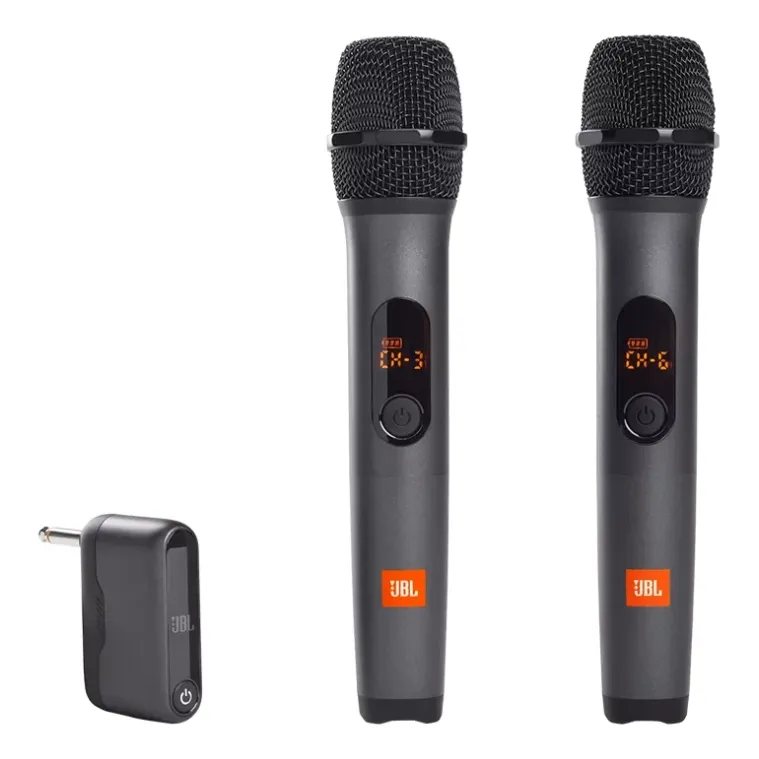 Kit 2 Microfones JBL Wireless sem Fio Cardioide MICBR2
