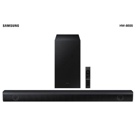 Soundbar Samsung HW-B555 com 2.1 canais Bluetooth e Subwoofer sem fio