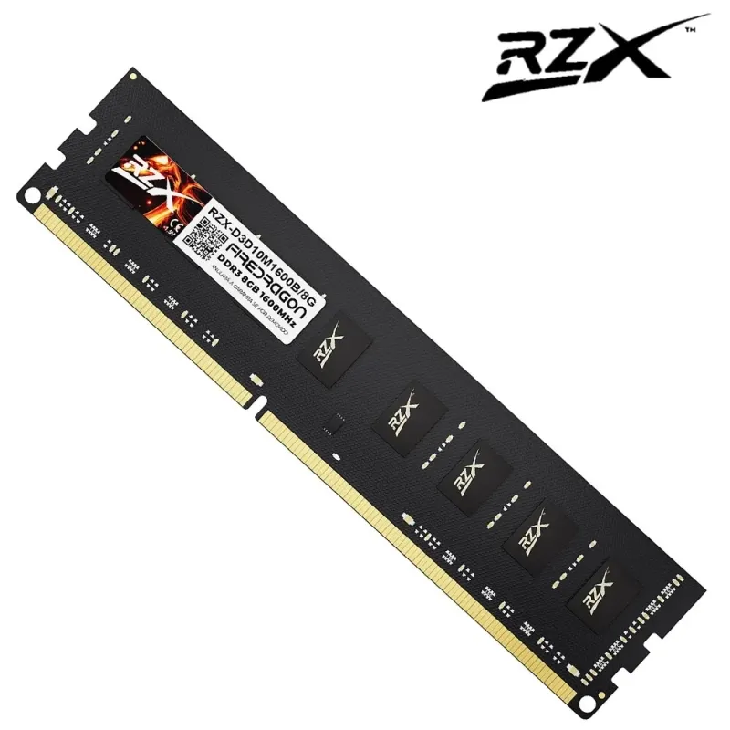 Memória RAM RZX DDR3 4GB 1.5V 240pin 1600MHz