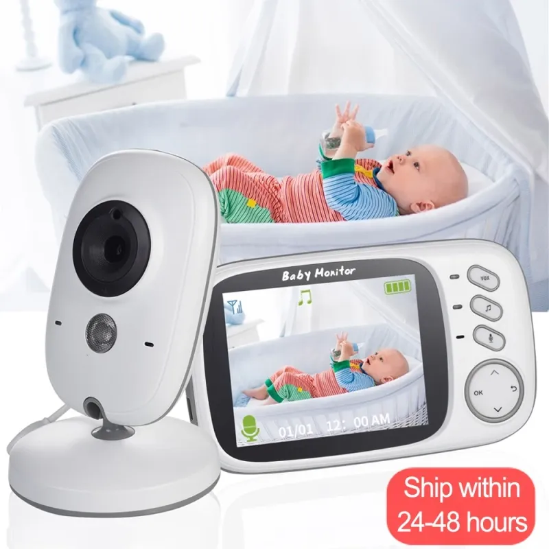 Monitor do Bebê com Câmera Babá Eletrônica LCD 2 Way Audio Talk Night Vision - VB603