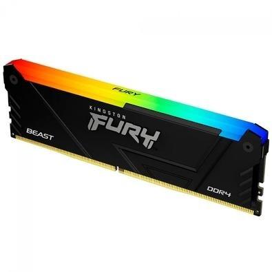 Memória RAM Kingston Fury Beast RGB 16GB 3200MHz DDR4 CL16 - KF432C16BB12A/16