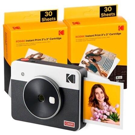 Câmera e Impressora Instantânea Mini Shot 3 Retrô Kodak Branca - PM00S127A0