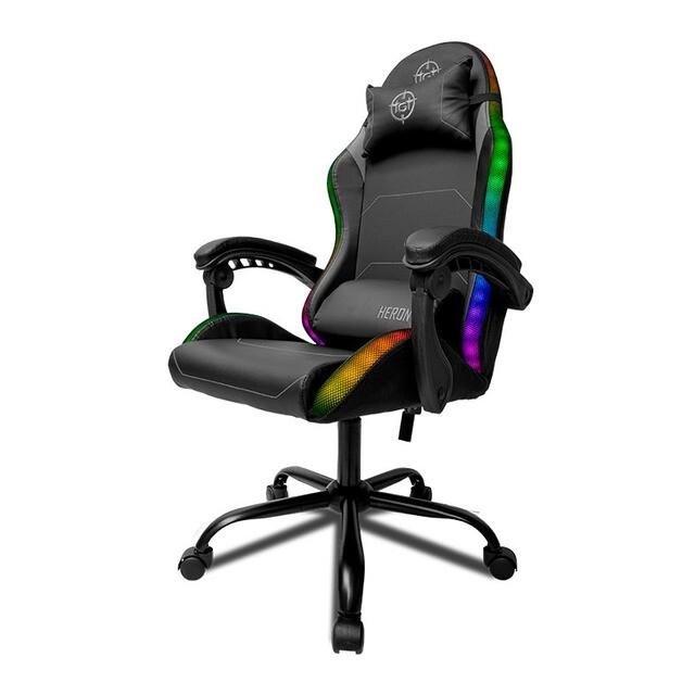 Cadeira Gamer RGB TGT Heron Reclinável 2 Almofadas - TGT-HR-RGB01