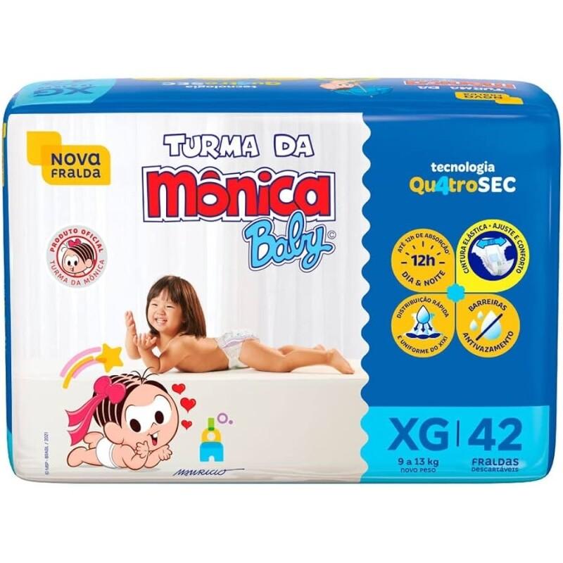 Turma da Monica Baby - Fralda Tamanho XG (9 a 13 kg) 42 Unidades