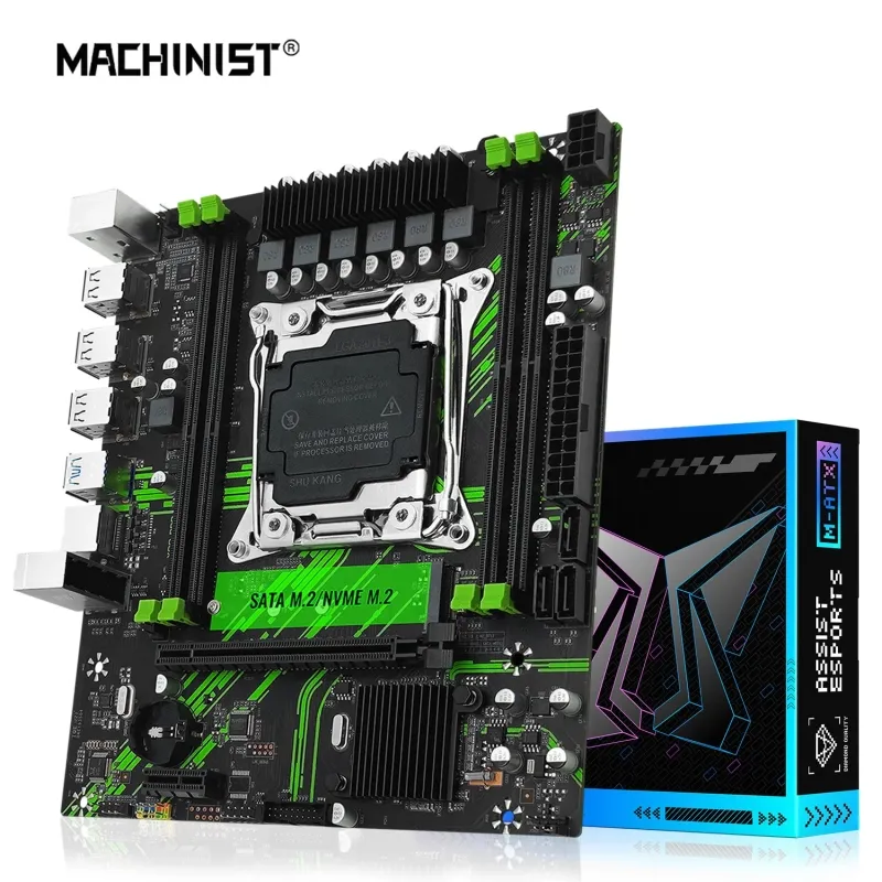 Placa mãe MACHINIST-X99 PR9 Intel Xeon LGA 2011-3 V3/V4 DDR4