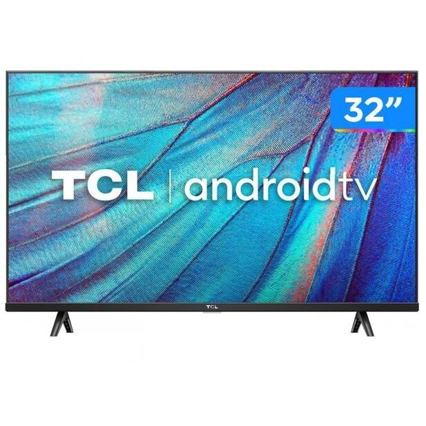 Smart TV Semp TCL 32" LED HDR USB HDMI Wi-Fi 60Hz Google Assistant Borda Fina Android-CTS - 32S615